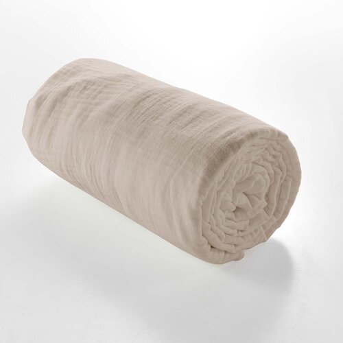 Douceur d int&amp;eacute;rieur Bež napenjalna rjuha iz muslina 160x200 cm Angelia &amp;ndash; Slike