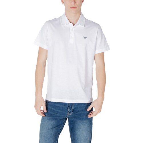 Ea7 Emporio Armani Polo majice kratki rokavi Swimwear EM000571 AF12331 Bela Cene