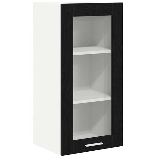 VidaXL viseći ormarić s policom riga 2 pcs crni hrast 40 x 31 x 80 cm Slike