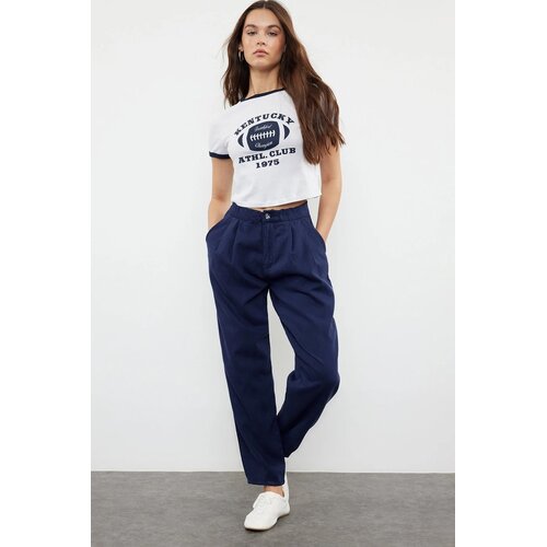 TRENDYOLMILLA Ženski pantalone TWOAW25JE00002, Tamnoplave Cene