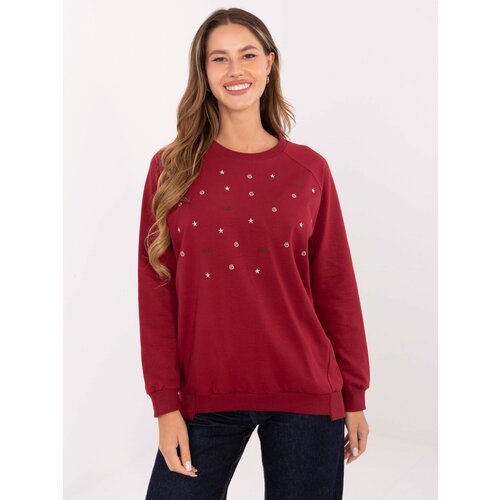 RELEVANCE Blouse-RV-BZ-A876.52-burgundy Cene