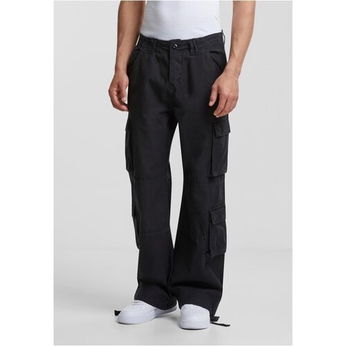 Urban Classics Men&amp;#039;s Double Cargo Trousers - Black Slike