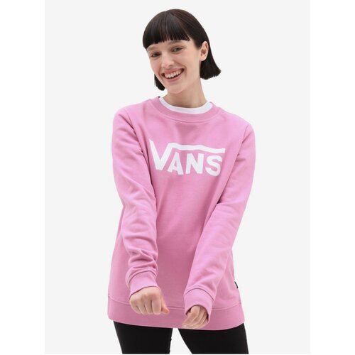 Vans Pink Womens Sweatshirt WM CLASSIC V CREW - Women Slike