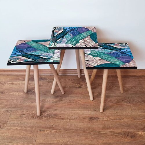 Hanah home Set 3 stočića 3Shp80 Multicolor Cene
