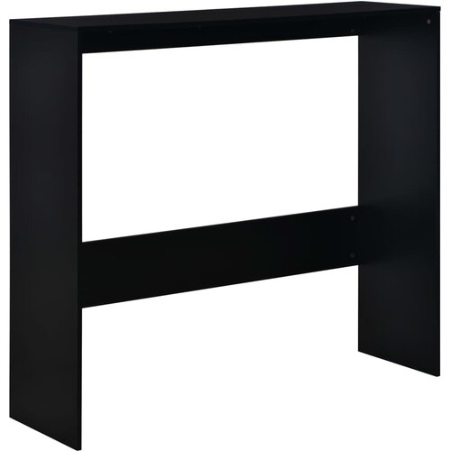  Barski stol s 2 stolne ploče crni 130 x 40 x 120 cm Slike