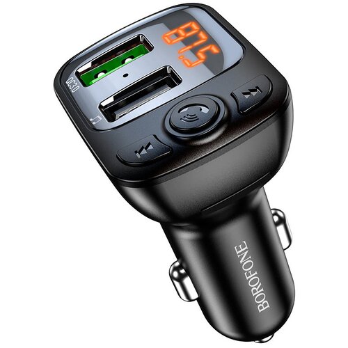 FM transmiter Bluetooth sa USB punjačem BOROFONE BC41 Eminency QC3.0 Car TF card playback black Slike