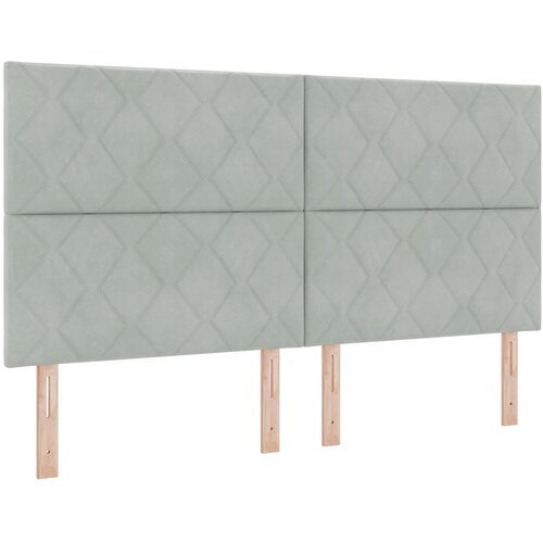  Krevet od pjene s madracem i LED-om Svjetlosiva 180 x 200 cm Slike