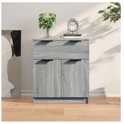  Komoda siva sonoma 60x30x70 cm konstruiran les Cene