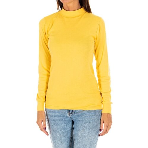 Kisses And Love Majice z dolgimi rokavi 1625-M-AMARILLO Rumena Slike