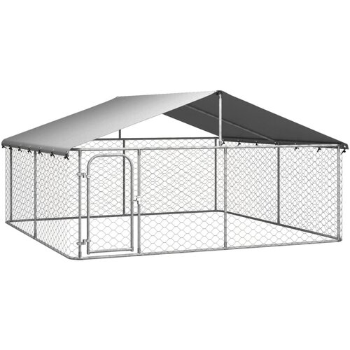 vidaXL Vanjski kavez za pse s krovom 300 x 300 x 150 cm Cijene