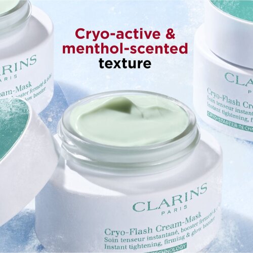Clarins Cryo-Flash Mask vlažilna maska proti staranju in za učvrstitev kože 75 ml Slike