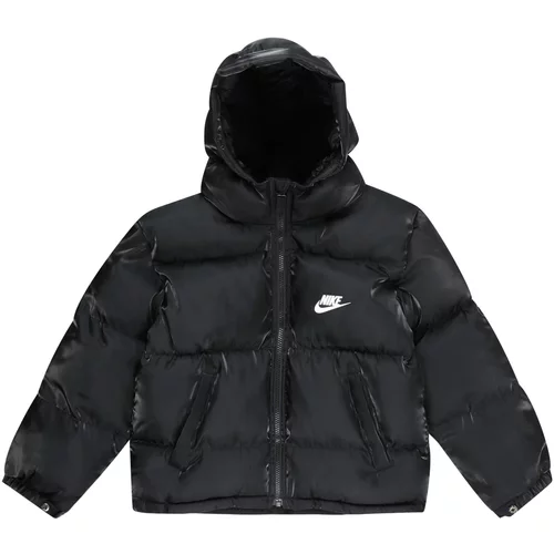 Nike Sportswear Prehodna jakna črna / bela