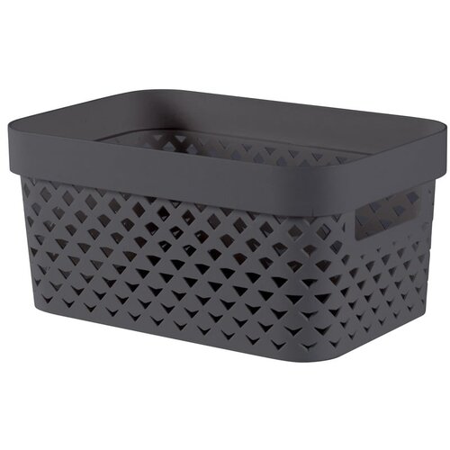 Curver Temno siva plastična &amp;scaron;katla za shranjevanje 26x17,5x12 cm Pure &amp;ndash; Slike