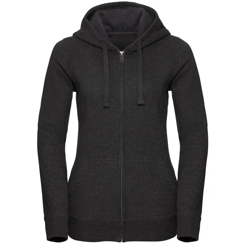 RUSSELL Women's Authentic Melange Zipped Hooded Sweat