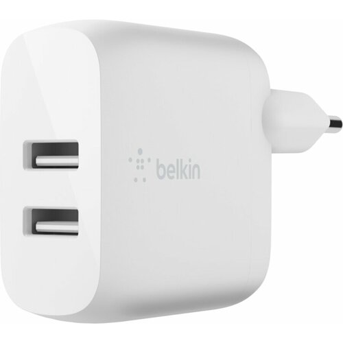 Belkin Dual USB-A Charger, 24W white WCB002vfWH Cijene