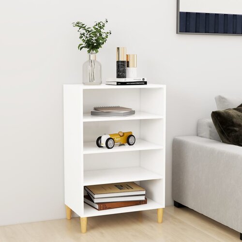 vidaXL Komoda bela 57x35x90 cm iverna plošča Cene