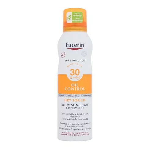 EUCERIN® Sun Oil Control Body Sun Spray Dry Touch vodoodporna zaščita pred soncem za telo 200 ml