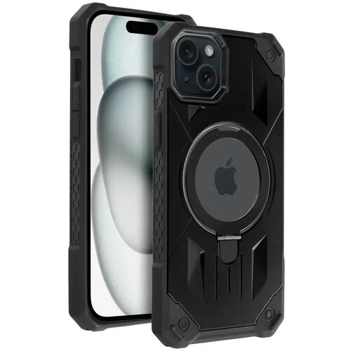 Armor Mag Cover maska kompatibilna s MagSafe za iPhone 15 Plus crna Slike