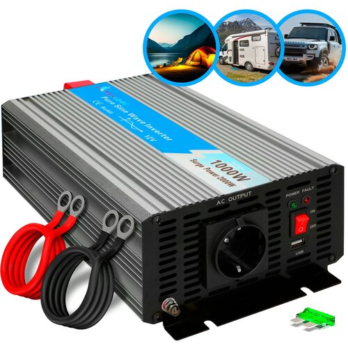 Shumee extralink OPIP-1000W | pretvornik napetosti | 12V - 230W, 1000W, čisti sinus, (21327598) Cene