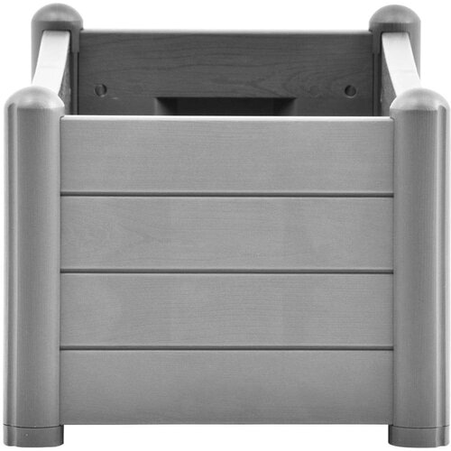 VidaXL Povi&amp;scaron;ena vrtna gredica PP siva boja kamena 100 x 43 x 35 cm Slike