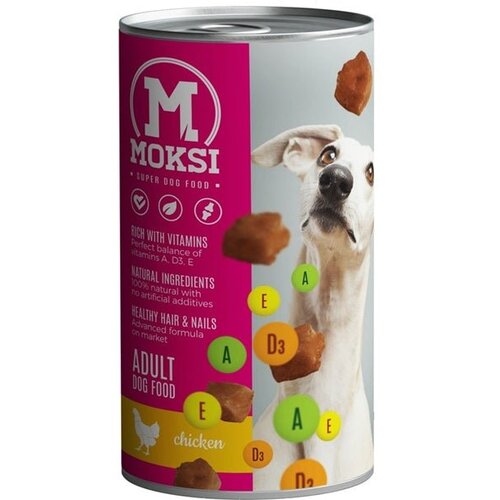 Moksi konzerva za pse, govedina 1240gr Slike