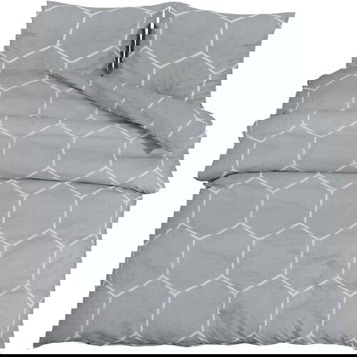 Maison Chic Komplet posteljnine - Posteljnina siva 140x200 cm bombaž, (21787027) Cene