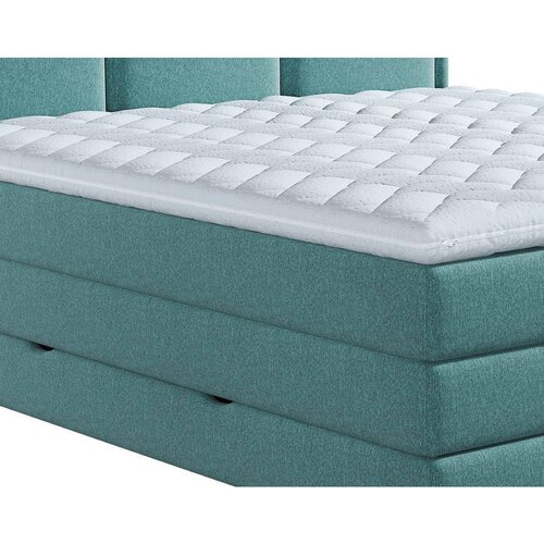 MID.YOU POSTELJA BOXSPRING 180 cm x 200 cm , tekstil turkizna Slike