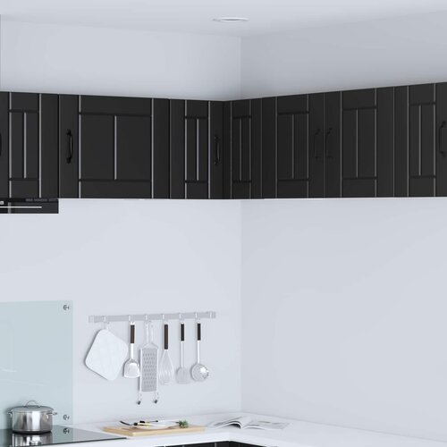  Zidni kutni ormar Lucca Crna 57 x 57 x 40 cm Konstruirano drvo Cene