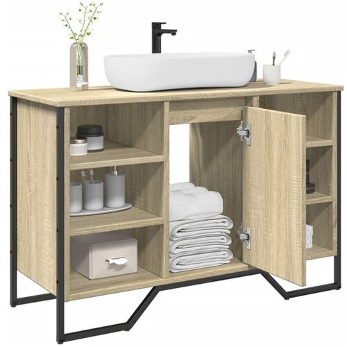 vidaXL Ormarić za umivaonik boja hrasta sonome 91 x 35 x 60 cm drveni Cijene