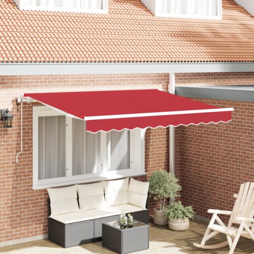  Skrovita tenda Crvena i bijela 350x200 cm 350 x 200 cm Cijene