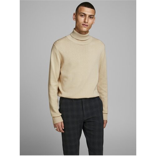 Jack & Jones Beige Men's Turtleneck Emil - Men Cene