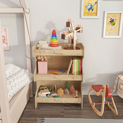 Woody Fashion Hanah Home Polica za knjige Fesa Cene