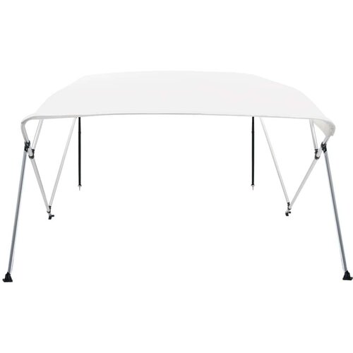 VidaXL tenda bimini s 4 luka bijela 243 x 210 x 137 cm Slike