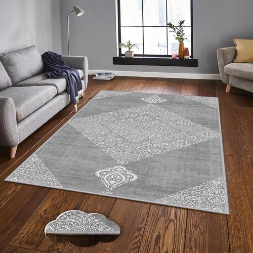 Conceptum Hypnose tepih Eexfab1165, pravougaoni, 100x200 cm, sivi Cene