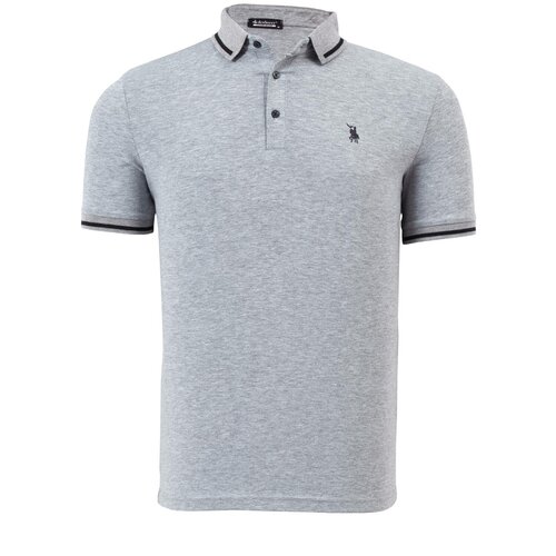 Dewberry T8586 MENS POLO COLLAR T-SHIRT-LIGHT GREY Cijene