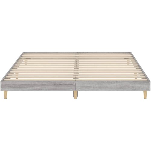  Okvir za krevet boja hrasta 200x200 cm od konstruiranog drva Slike