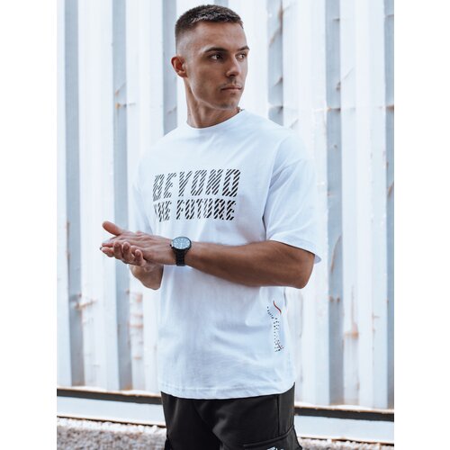 DStreet T-shirt męski biały Slike