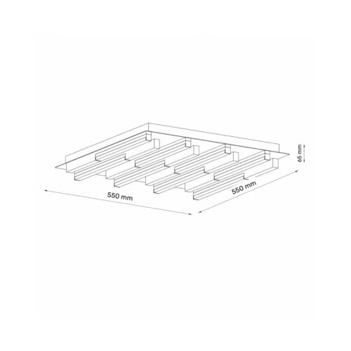  solea 33 plafonska svetiljka 36W 3000/4000/6000K crna/drvo dim Slike