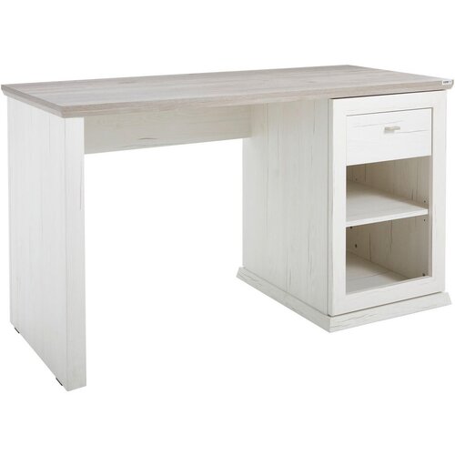 Hom`in pisalna miza leseni material siva, bela Slike