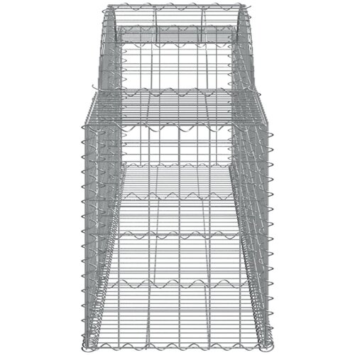  Lučne gabionske ko&amp;scaron;are 13 kom 300x50x60/80 cm pocinčano željezo Slike