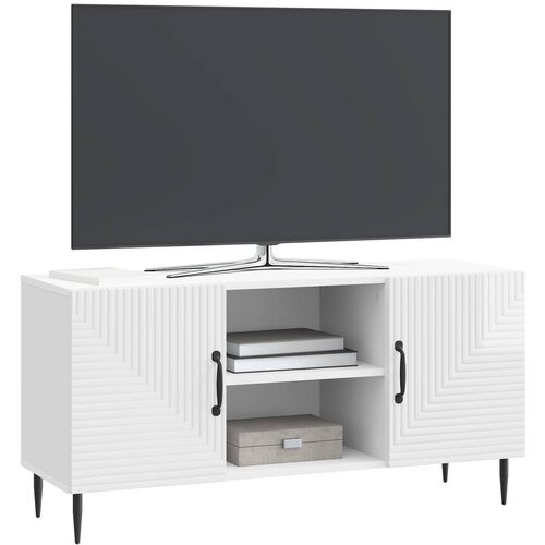  ormar Bijela visokog sjaja 102 x 34,5 x 50 cm Slike