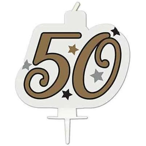 Procos Rojstnodajna &scaron;tevilčna sveča - &scaron;tevilka 50 Cene