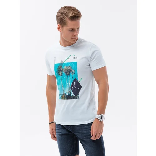 Ombre Men's printed cotton t-shirt