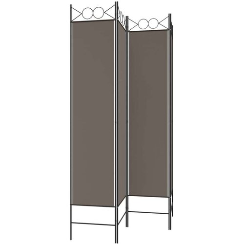  pregrada s 4 panela antracit 160 x 200 cm od tkanine Slike