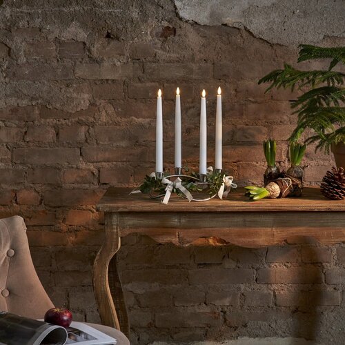 Star Trading Set od 4 bijele LED voštane svijeće Flamme, visina 28,5 cm Cijene