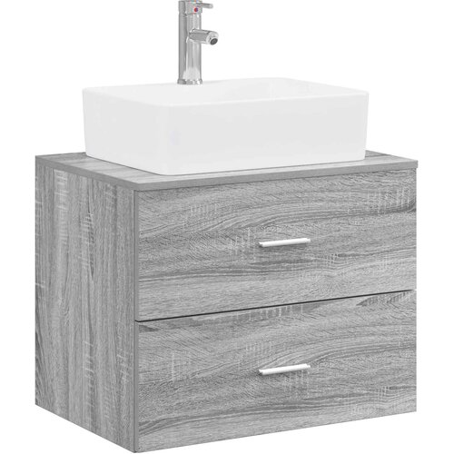  Set namje&amp;scaron;taja za kupaonicu Siva Sonoma Konstruirano drvo 62.5 x 44.5 x 50 cm Slike