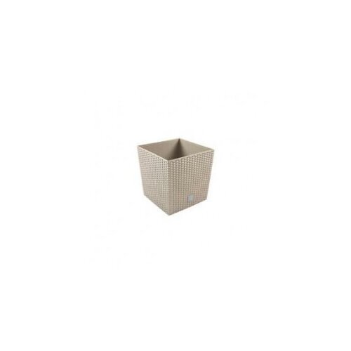 Plastična saksija plastična rato low 40X40X41CM moka sa uloškom pr DRTS400L-7529U Slike