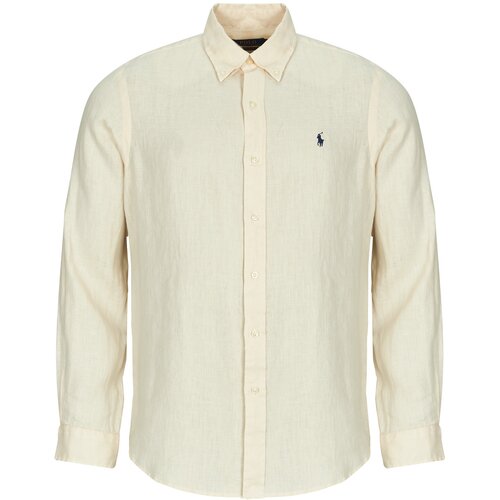 Polo Ralph Lauren CHEMISE COUPE DROITE EN LIN Bež Slike