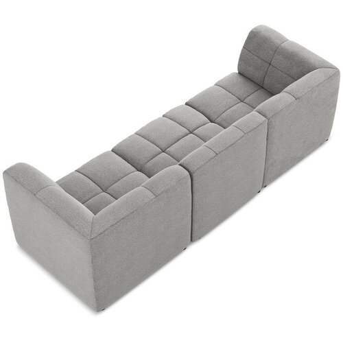 Makamii Siva sofa od boucl&amp;eacute; tkanine 255 cm Aloha &amp;ndash; Slike
