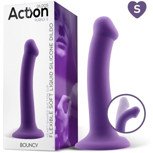 Action Dildo Bouncy Hiper Flexible Purple 6,5'' Cene